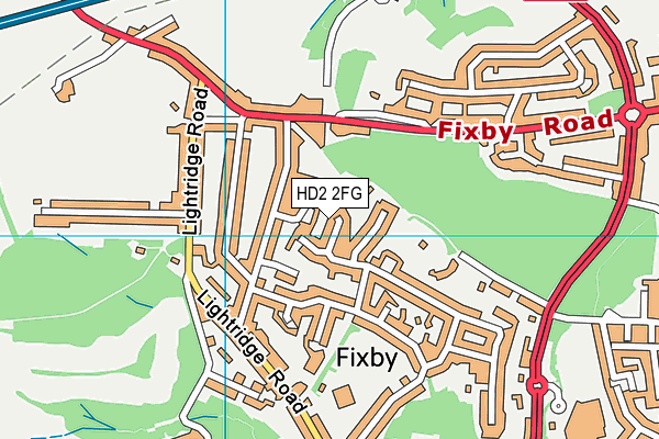 HD2 2FG map - OS VectorMap District (Ordnance Survey)