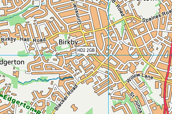 HD2 2GB map - OS VectorMap District (Ordnance Survey)