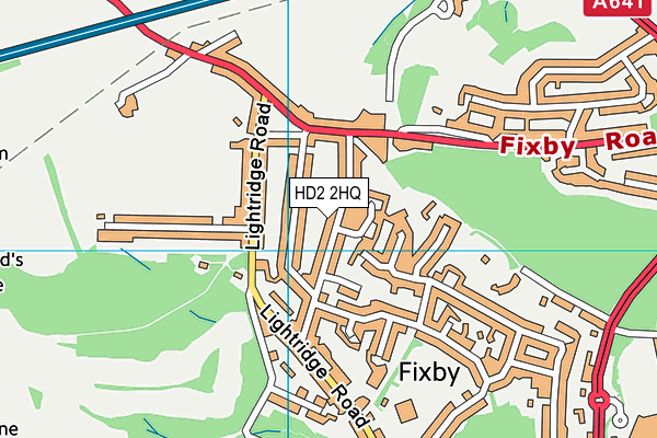 HD2 2HQ map - OS VectorMap District (Ordnance Survey)