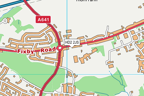 HD2 2JS map - OS VectorMap District (Ordnance Survey)