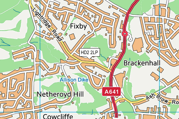 HD2 2LP map - OS VectorMap District (Ordnance Survey)