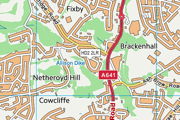 HD2 2LR map - OS VectorMap District (Ordnance Survey)