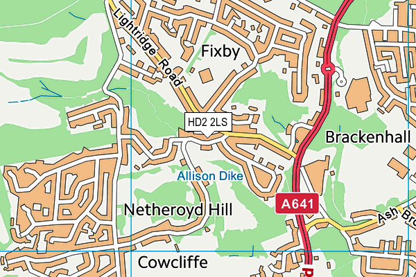 HD2 2LS map - OS VectorMap District (Ordnance Survey)