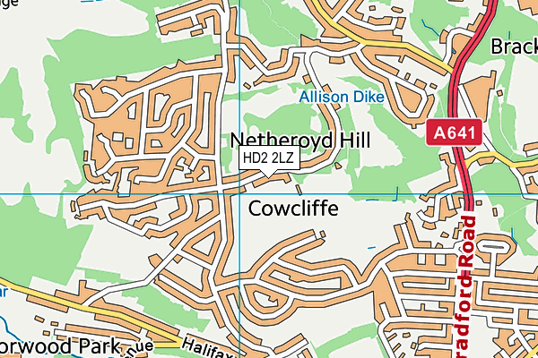 HD2 2LZ map - OS VectorMap District (Ordnance Survey)