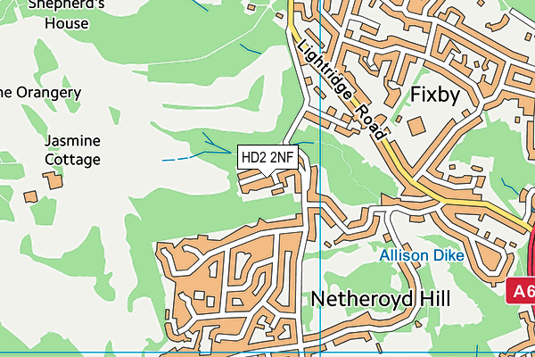 HD2 2NF map - OS VectorMap District (Ordnance Survey)