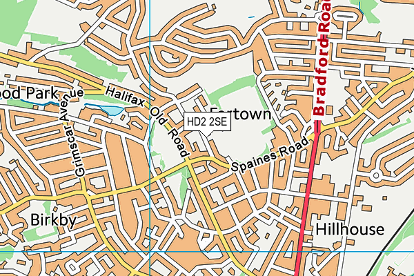 HD2 2SE map - OS VectorMap District (Ordnance Survey)