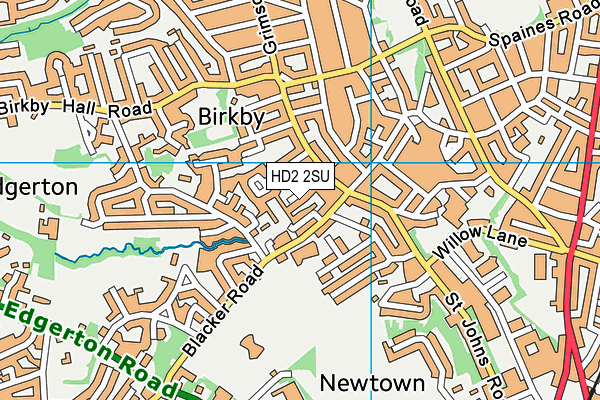 HD2 2SU map - OS VectorMap District (Ordnance Survey)