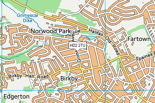 HD2 2TU map - OS VectorMap District (Ordnance Survey)