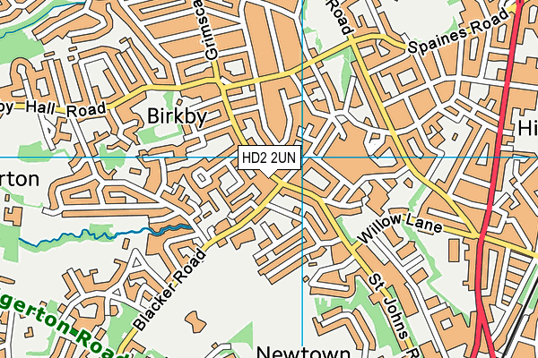 HD2 2UN map - OS VectorMap District (Ordnance Survey)