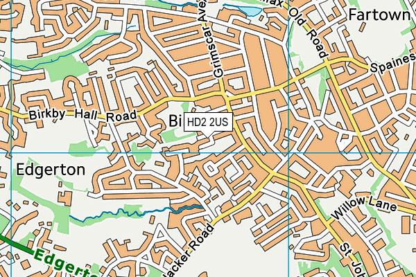 HD2 2US map - OS VectorMap District (Ordnance Survey)