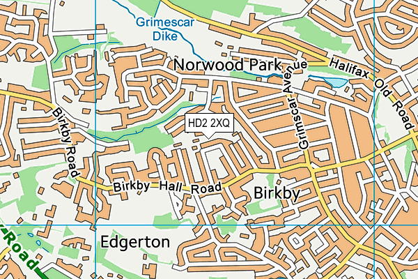 HD2 2XQ map - OS VectorMap District (Ordnance Survey)