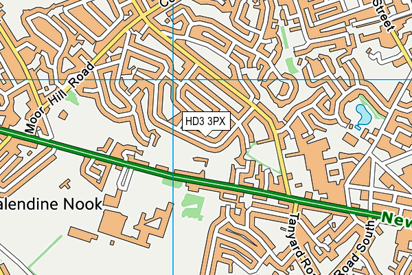 HD3 3PX map - OS VectorMap District (Ordnance Survey)