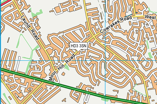 HD3 3SN map - OS VectorMap District (Ordnance Survey)