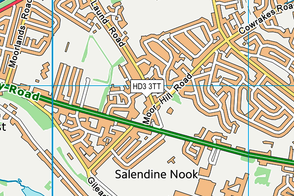 HD3 3TT map - OS VectorMap District (Ordnance Survey)
