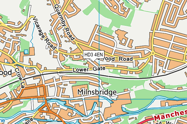 HD3 4EN map - OS VectorMap District (Ordnance Survey)