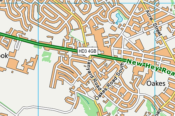 HD3 4GB map - OS VectorMap District (Ordnance Survey)