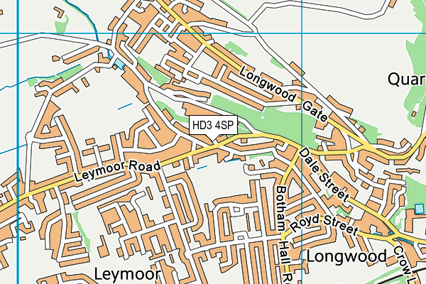 HD3 4SP map - OS VectorMap District (Ordnance Survey)
