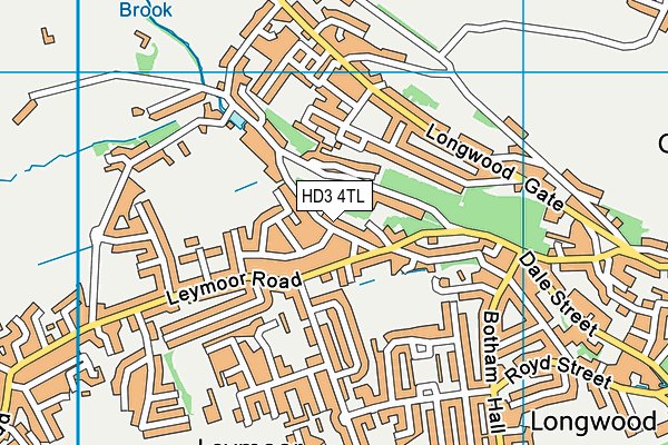 HD3 4TL map - OS VectorMap District (Ordnance Survey)