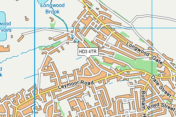 HD3 4TR map - OS VectorMap District (Ordnance Survey)