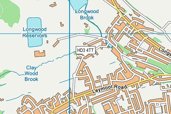 HD3 4TT map - OS VectorMap District (Ordnance Survey)