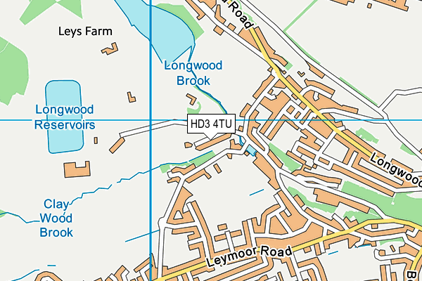 HD3 4TU map - OS VectorMap District (Ordnance Survey)