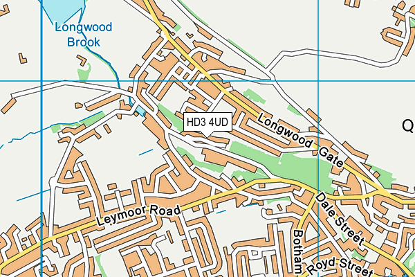 HD3 4UD map - OS VectorMap District (Ordnance Survey)
