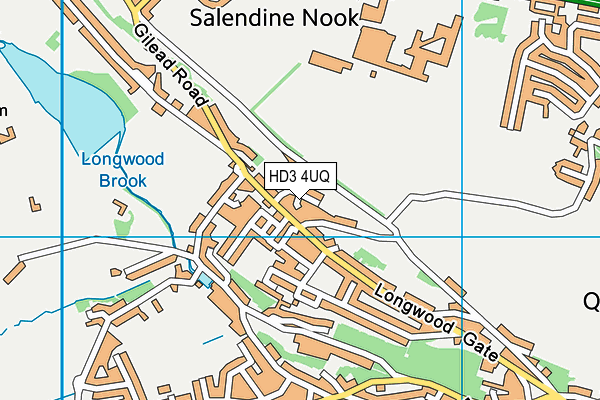 HD3 4UQ map - OS VectorMap District (Ordnance Survey)