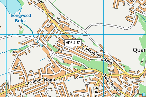 HD3 4UZ map - OS VectorMap District (Ordnance Survey)