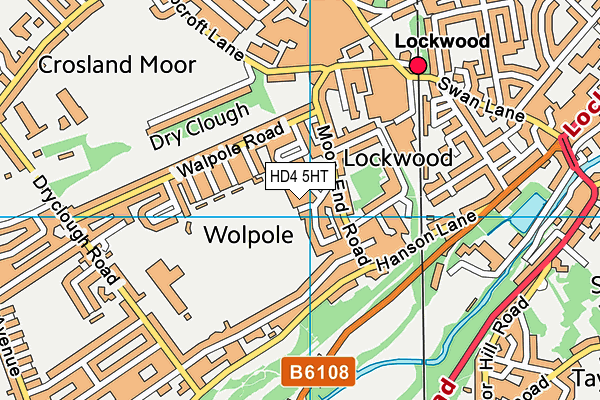 HD4 5HT map - OS VectorMap District (Ordnance Survey)