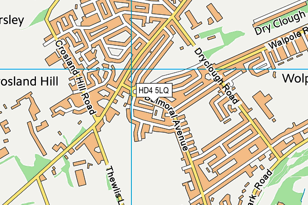 HD4 5LQ map - OS VectorMap District (Ordnance Survey)