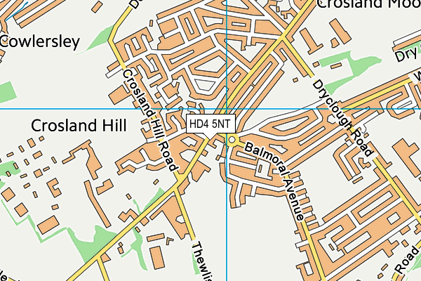 HD4 5NT map - OS VectorMap District (Ordnance Survey)