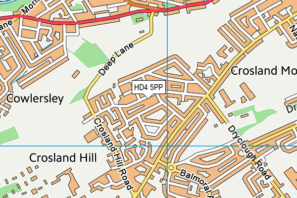 HD4 5PP map - OS VectorMap District (Ordnance Survey)