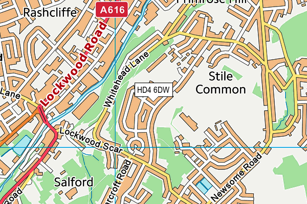 Westgate Arena map (HD4 6DW) - OS VectorMap District (Ordnance Survey)