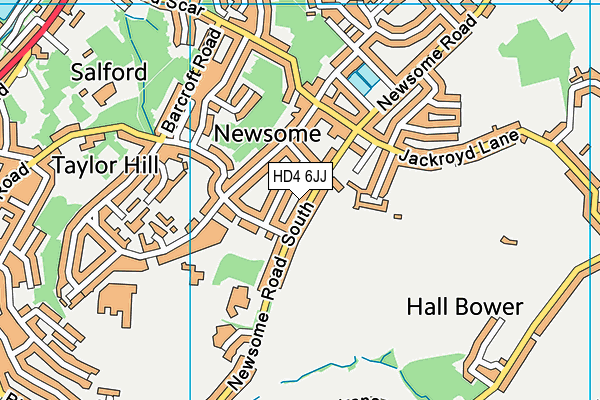 HD4 6JJ map - OS VectorMap District (Ordnance Survey)