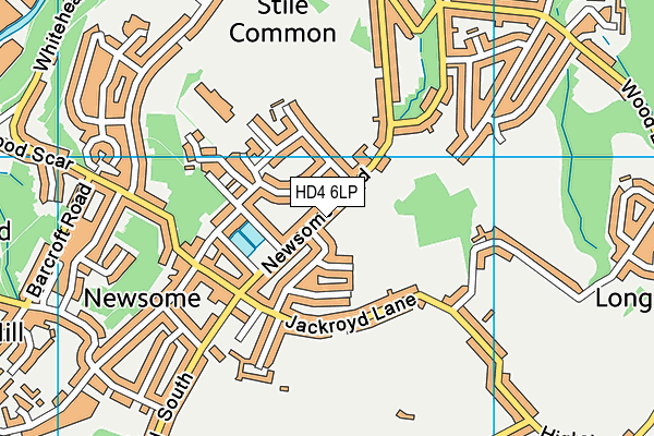 HD4 6LP map - OS VectorMap District (Ordnance Survey)