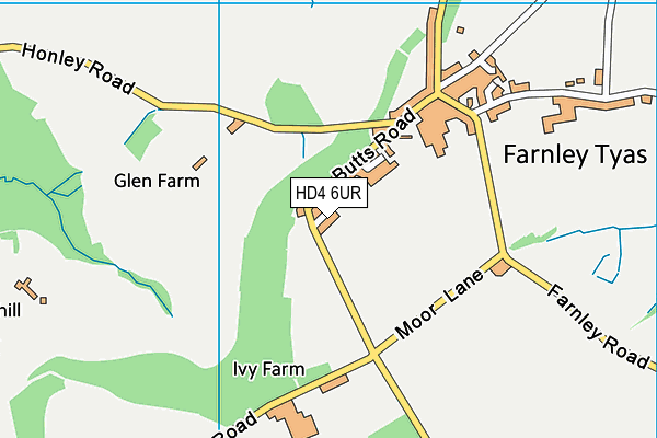 Farnley Tyas Rec map (HD4 6UR) - OS VectorMap District (Ordnance Survey)