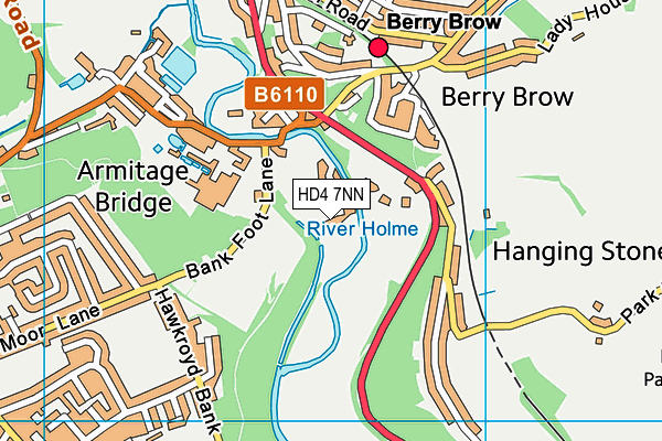 HD4 7NN map - OS VectorMap District (Ordnance Survey)