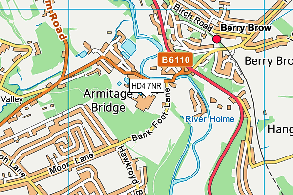 HD4 7NR map - OS VectorMap District (Ordnance Survey)