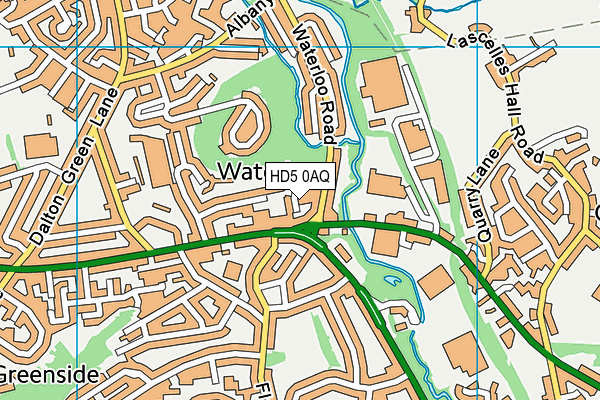 HD5 0AQ map - OS VectorMap District (Ordnance Survey)