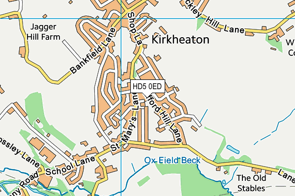 HD5 0ED map - OS VectorMap District (Ordnance Survey)