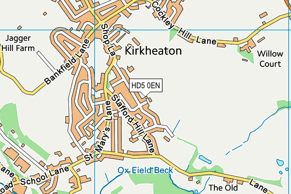 HD5 0EN map - OS VectorMap District (Ordnance Survey)