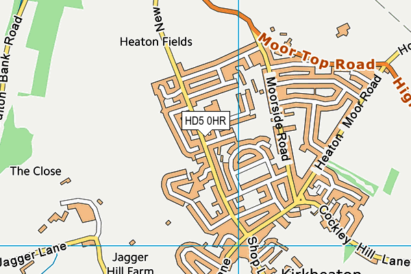 Kirkheaton Primary School map (HD5 0HR) - OS VectorMap District (Ordnance Survey)