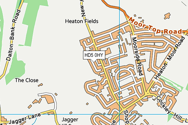 HD5 0HY map - OS VectorMap District (Ordnance Survey)