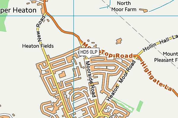 HD5 0LP map - OS VectorMap District (Ordnance Survey)