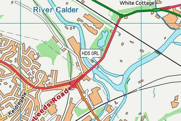 HD5 0RL map - OS VectorMap District (Ordnance Survey)