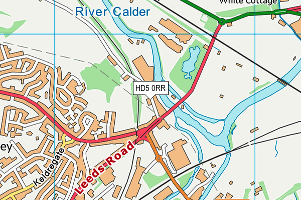 HD5 0RR map - OS VectorMap District (Ordnance Survey)