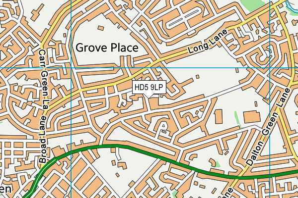 HD5 9LP map - OS VectorMap District (Ordnance Survey)