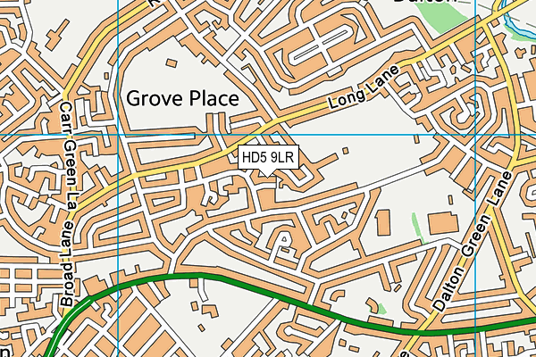 HD5 9LR map - OS VectorMap District (Ordnance Survey)