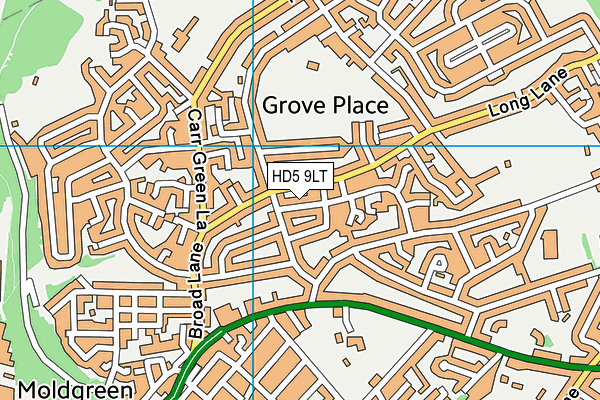 HD5 9LT map - OS VectorMap District (Ordnance Survey)