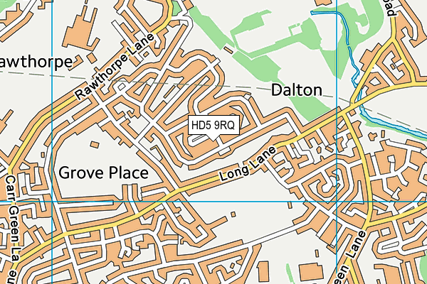 HD5 9RQ map - OS VectorMap District (Ordnance Survey)